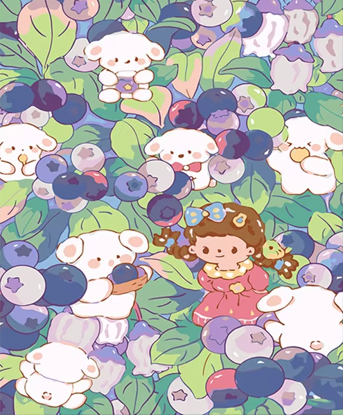 Fruit Roll Up - DIY Kawaii Style Diamond Painting Little